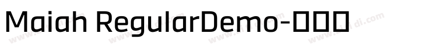 Maiah RegularDemo字体转换